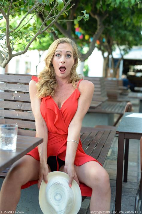 Sensual MILF Showing Off Her Perfect Body In A Red Dress While Outdoors FTV MILFs