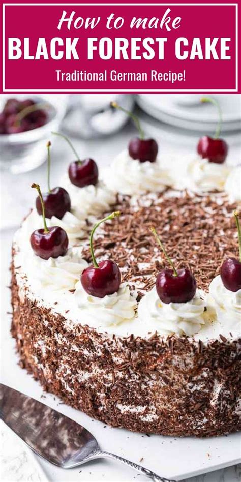 Black Forest Cake Is A Traditional German Dessert Made With Chocolate