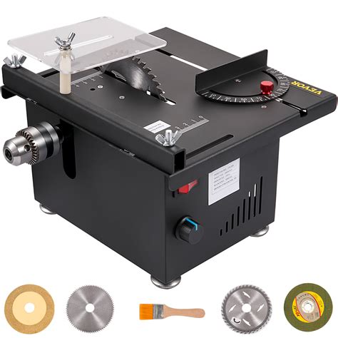 VEVOR Mini Table Saw, 150W Power 10000RPM Motor Speed,0-90 Angle ...