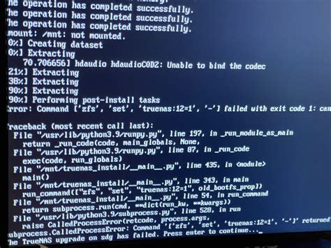 TrueNAS Scale Upgrade Installation Fails | TrueNAS Community