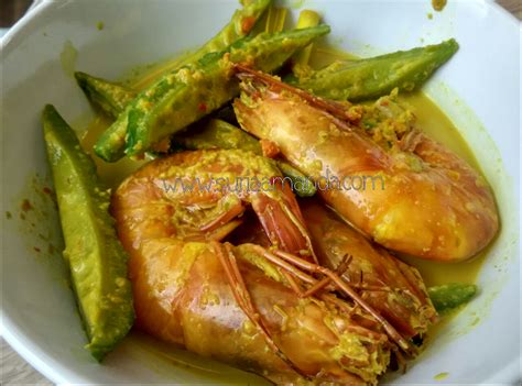 Permintaan Resepi Udang Masak Lemak Cili Api Campur Peria Suria Amanda