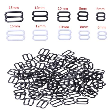Pcs Metal Lingerie Adjustable Sewing Bra Sliders Rings Buckles Diy Mm Mm Drop Shipping