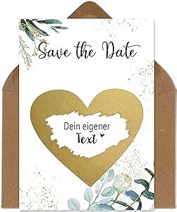 OWLBOOK Rubbelkarten Zum Selber Beschriften Save The Date Rubbellos