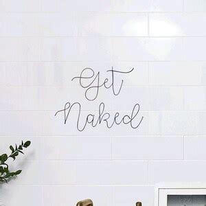 Get Naked Wire Words Angel Font Personalized Wall Phrase Quote Lyrics House Warming Gift Metal