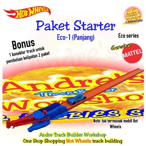 Jual Hotwheels Track Builder Ori Mattel Hot Wheels Track Tikungan Loop Pelontar Finish Straight