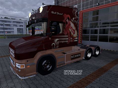 Scania Torpedo T620 Red Jewel Single Color And Duou Color Ets2 Mods