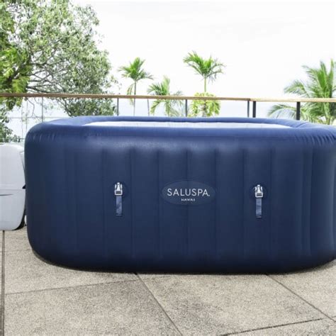 Bestway Saluspa Hawaii Airjet Inflatable Hot Tub With Energysense Cover Blue Piece Kroger
