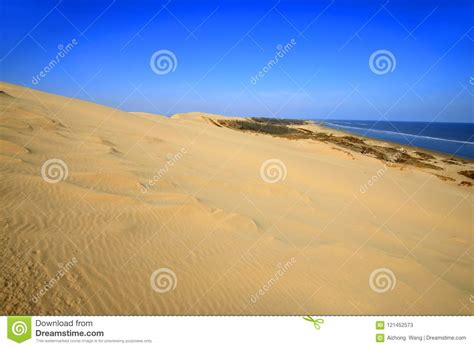 The Desert By The Sea Stock Image Image Of Environment 121452573
