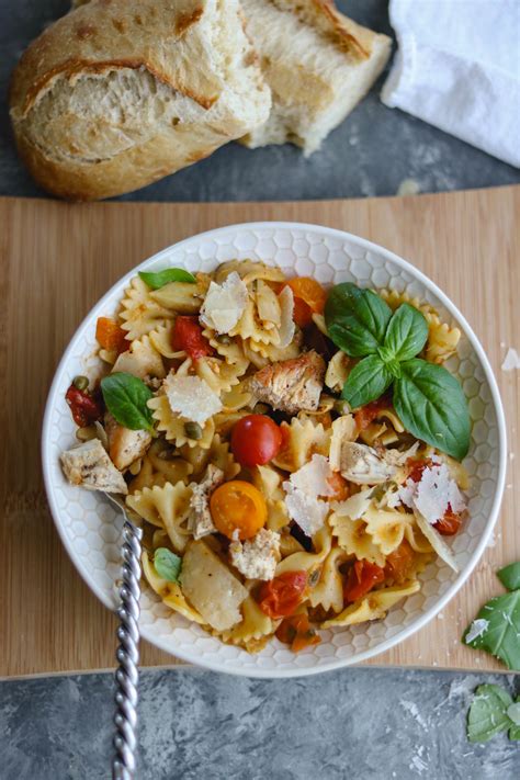 Easy Tomato Basil Chicken Pasta A Life Delicious