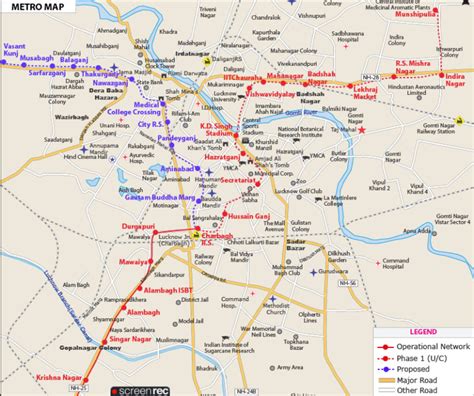 Lucknow Metro Route Map 2024 [Updated] With Timing