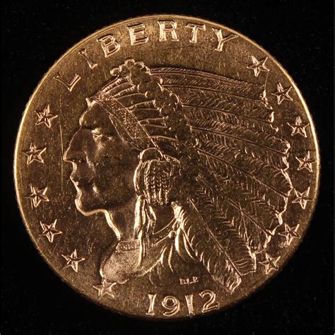 Indian Head Quarter Eagle Gold Coin Pristine Auction