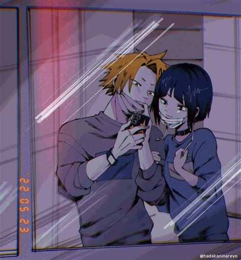 Jirou Kyouka And Kaminari Denki Boku No Hero Academia Drawn By