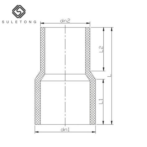 Hdpe Hot Melt Pipe Fittings Dn Buttfusion Reducing Tee Overall Length Mm China Pe