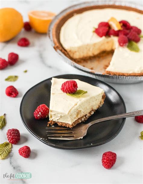 No Bake Dairy Free Lemon Cheesecake Gluten Free The Fit Cookie