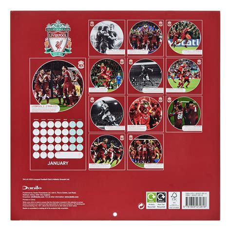 Buy 2024 Liverpool Fc Legends Square Calendar For Gbp 499 Card