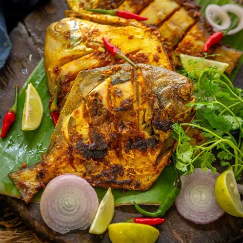 Pomfret Fish Fry With Ginger