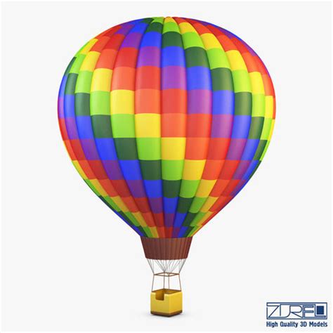Hot Air Balloon V D Model Cgtrader