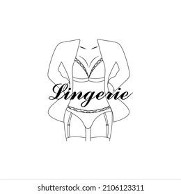 Lingerie Logo Icon Vector Illustration Stock Vector Royalty Free Shutterstock