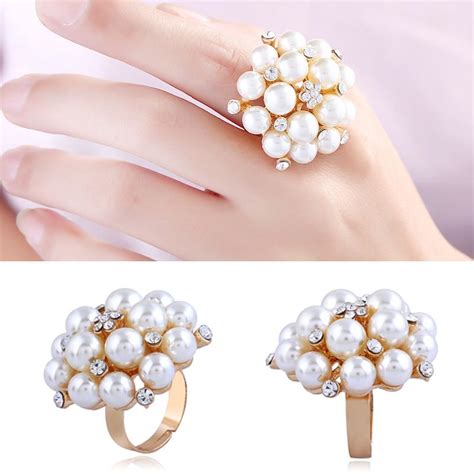 1 шт., женское регулируемое кольцо на палец, очаровательный подарок для ...