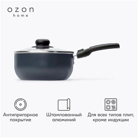 Ozon home Кухонный ковш, покрытие Skandia X-treme, 18 см, 1.5 л купить ...