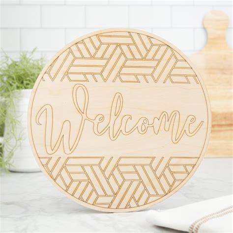 Wooden Welcome Sign For Front Door 12” Woodpeckers Crafts