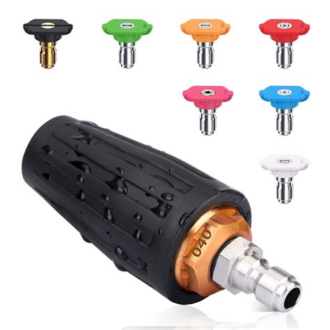 Buy Tgvi S 4000psi Pressure Washer Turbo Nozzle Spray Tips With 1 4 Quick Connect 7 Spray