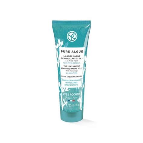 Морской гель для снятия макияжа Yves Rocher Pure Algue 3 в 1, 30 мл ⭐ ...