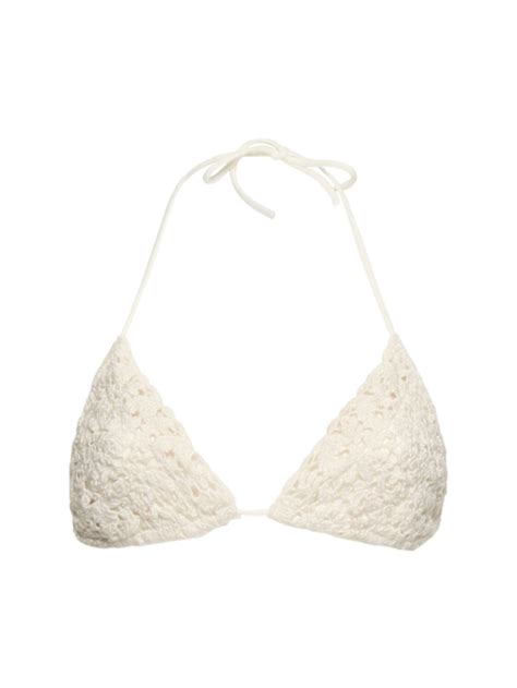 Crocheted Bikini Top Ermanno Scervino Women Luisaviaroma