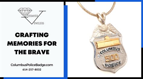 Columbus Police Badge one-of-a-kind replica piece by Overmyer Jewelers