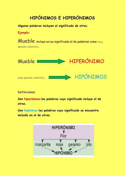 Hiperonimo E Hiponimo - Hiperonimo E Hiponimo Exercícios - RETOEDU