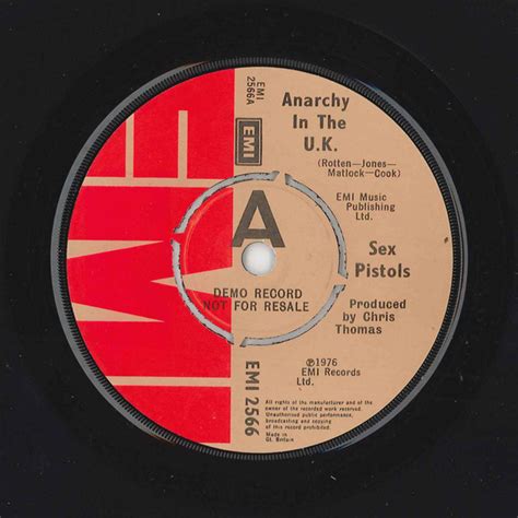 Sex Pistols Anarchy In The Uk Vinyl Chris Thomas Miscredit Rpm More