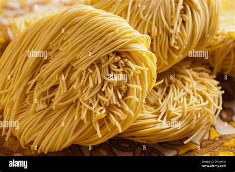Dry Chinese Egg Noodles Stock Photo Alamy