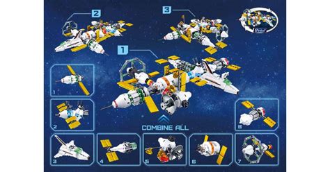 Sluban Space - 8 into 1 Skylab űrállomás építőjáték készlet | Pepita.hu