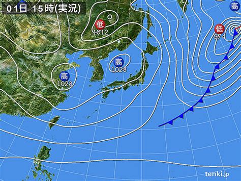 実況天気図 日本気象協会 Tenkijp