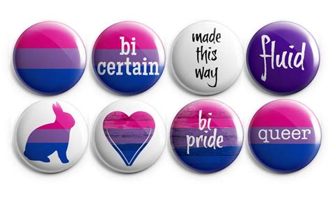 Bisexual Pride Buttons Bisexual Magnets Pride Day Buttons Etsy