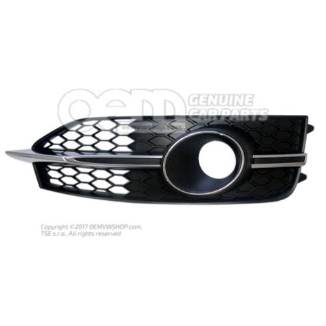 Pешетка чёрный satinschwarz 4G8807681E 9B9 | oemVWshop.ru