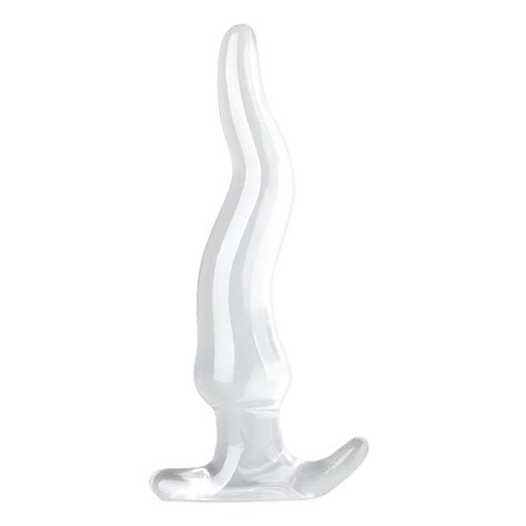 Plug Anal Transparente Em Silicone Base 15x3cm