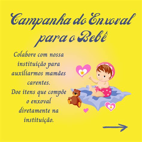 Campanha do Enxoval Para o Bebê A Luz Divina