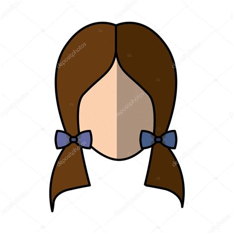 Cute Woman Avatar Character — Stock Vector © Yupiramos 144910363