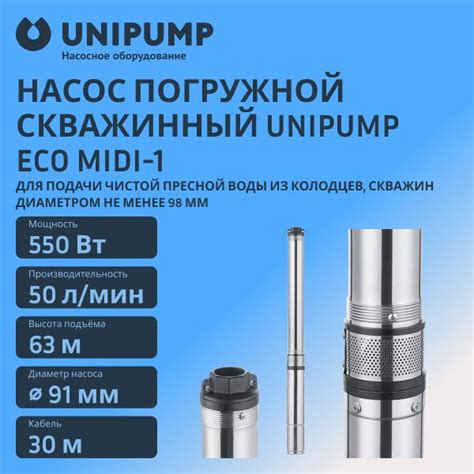 Насос погружной UNIPUMP ECO MIDI-1 купить на OZON по низкой цене ...