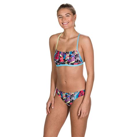 Speedo Dragon Yang Crossback Top Bikini Oberteil Mehrfarbig Swiminn