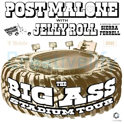Post Malone With Jelly Roll The Big Ass Stadium Tour Png CreativeLify