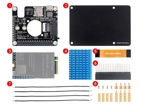 PCIe To 5G 4G 3G HAT Designed For Raspberry Pi 5 Compatible With 3042