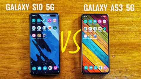 Samsung Galaxy S10 5g Vs Samsung Galaxy A53 5g Speed Test And Full Comparison Youtube