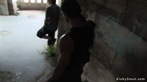 Huge Tits Brunette Strung Up In Public