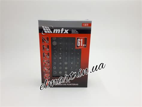 Набор бит MATRIX , с магнитным держателем, 61 шт, цена 350 грн — Prom ...