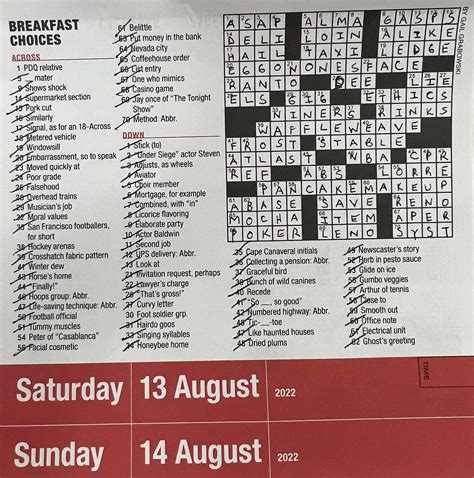 have a date crossword clue 3