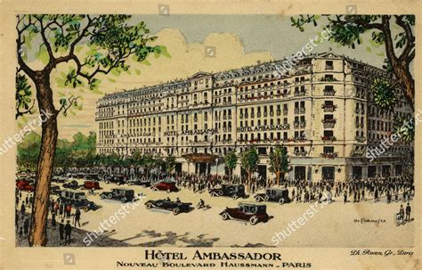 Hotel Ambassador Paris Editorial Stock Photo Stock Image Shutterstock