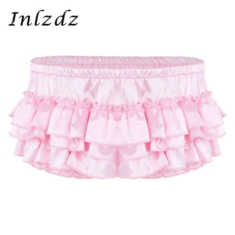 Heren Lingerie Satijn Slipje Sissy Crossdresses Ondergoed Shiny Hot Begrenste Satijn Lingerie