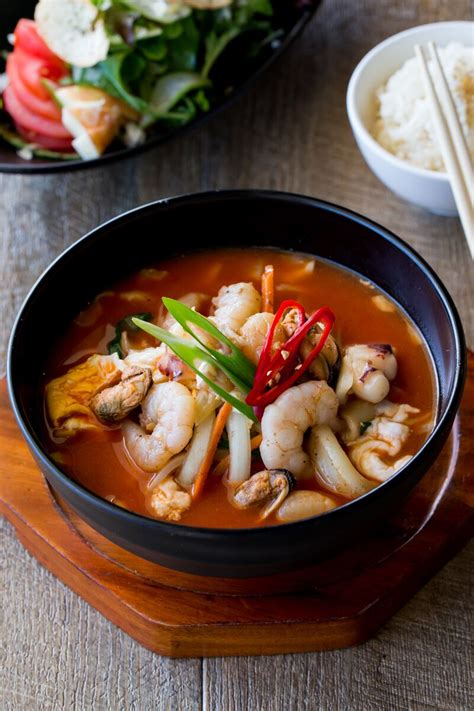 Spicy Seafood Soup Stock Photo - KL Foodie